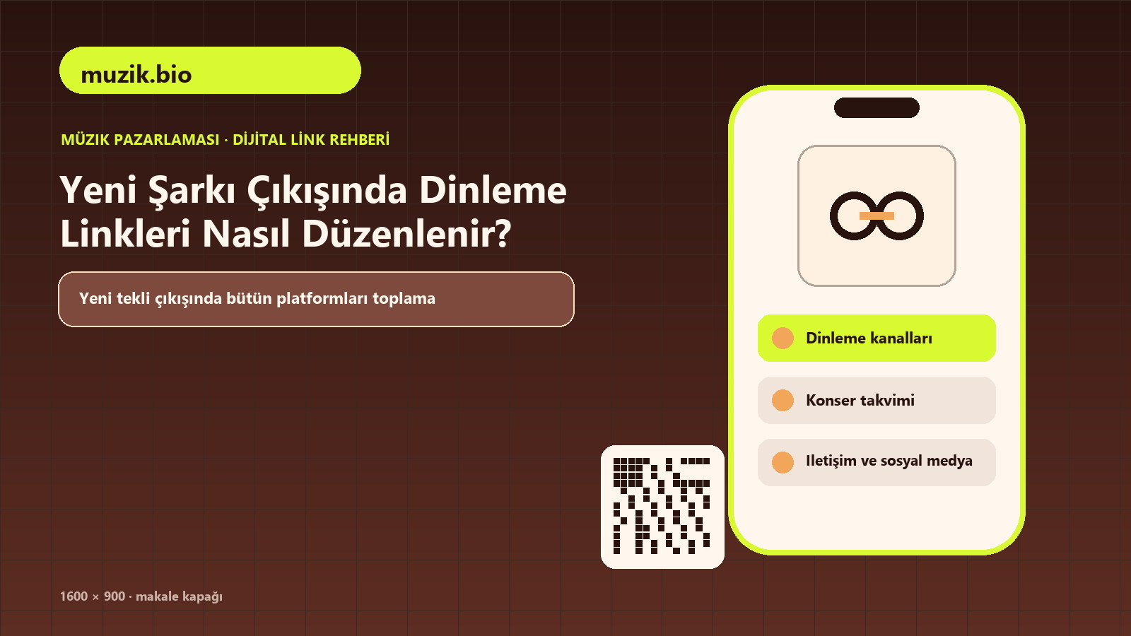 Yeni Şarkı Çıkışında Dinleme Linkleri Nasıl Düzenlenir? için yeni yayınlar, dinleme kanalları, konser takvimi içeren kapak görseli